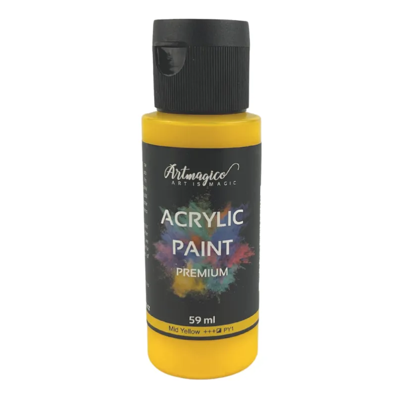 Artmagico - akrylové farby Premium 59 ml Farba: Mid Yellow