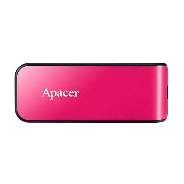 Apacer USB flash disk, USB 2.0, 64GB, AH334, ružový, AP64GAH334P-1, USB A, s výsuvným konektorom