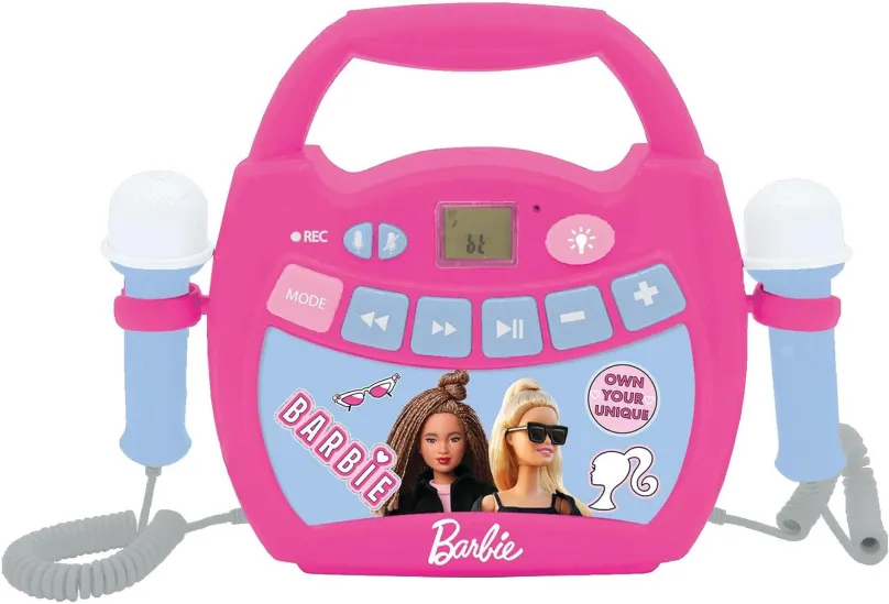 Hudobná hračka Lexibook Karaoke digitálny prehrávač svietiaci Barbie
