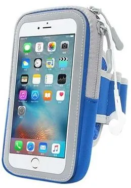 Puzdro na mobil Forever Puzdro na ruku Zipper 6.0" modré
