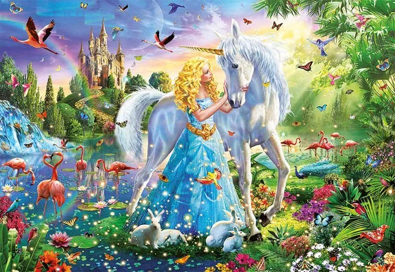 Puzzle Educa Puzzle Princezná s jednorožcom 1000 dielikov