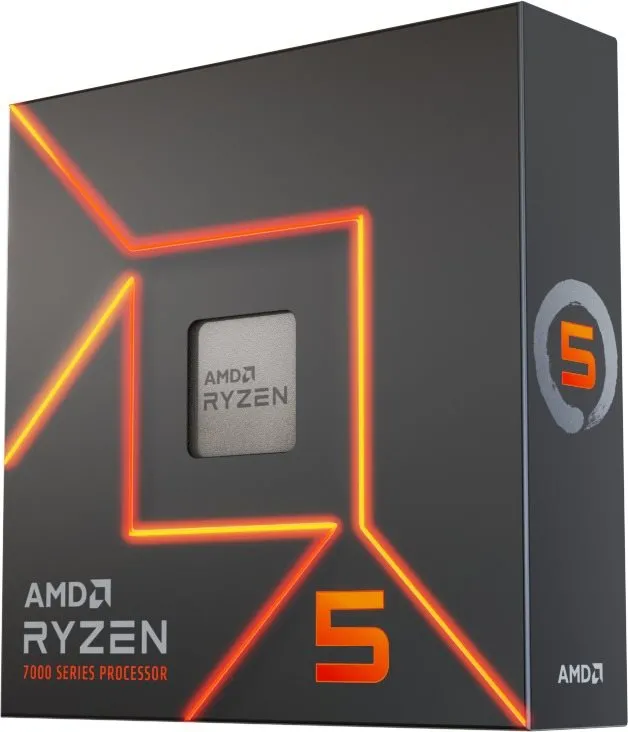 Procesor AMD Ryzen 5 7600X, 6 jadrový, 12 vlákien, 4,7 GHz (TDP 105W), Boost 5,3 GHz, 32MB