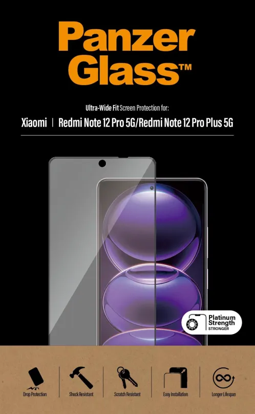 Ochranné sklo PanzerGlass Xiaomi Redmi Note 12 Pro 5G/ 12 Pro Plus 5G/ Poco X5 Pro, pre Xi