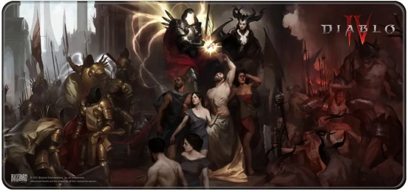 Podložka pod myš a klávesnicu Diablo IV - Inarius and Lilith - Podložka pod myš a klávesnicu