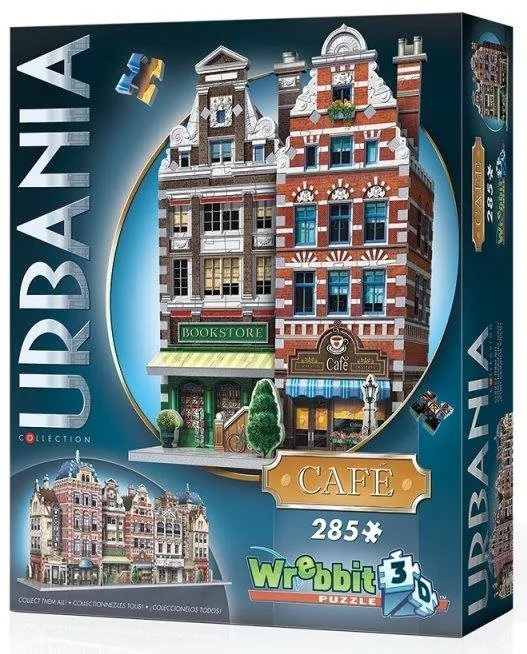 3D puzzle Wrebbit 3D puzzle Urbania: Kaviareň 285 dielikov