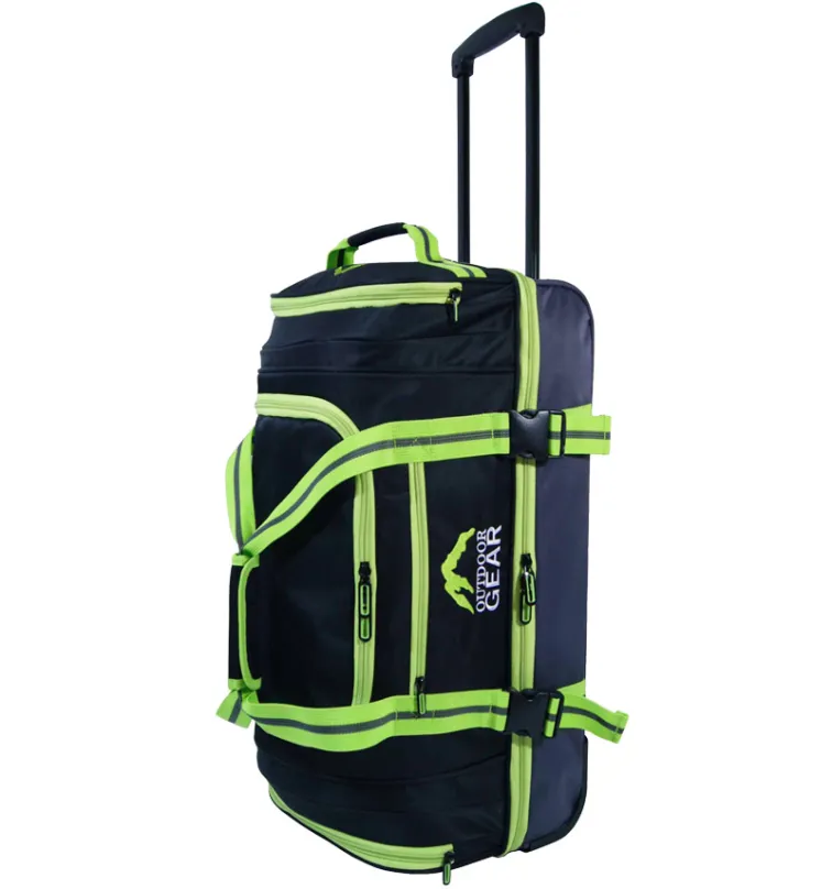 Cestovná taška na kolieskach GEAR T-805/26 "- čierna / zelená