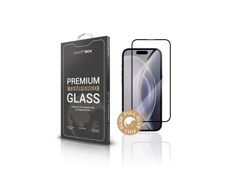 RhinoTech Tvrdené ochranné 3D sklo pre Apple iPhone 15 Pro Max