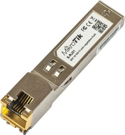 Modul Mikrotik S-RJ01, pre Cloud Core Routery, metalický, kompatibilný s väčšinou SFP port