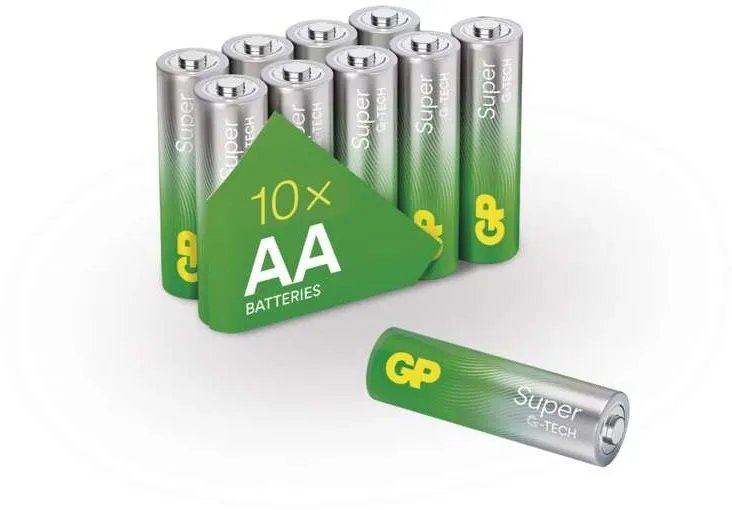 Jednorazová batéria GP Alkalická batéria Super AA (LR6), 10 ks