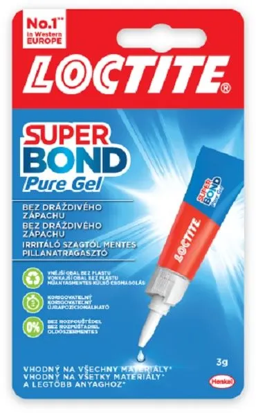 Sekundové lepidlo LOCTITE Super Bond Pure gél 3 g