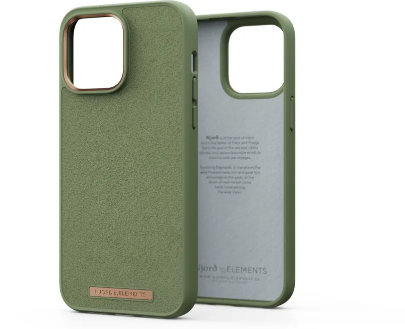 Kryt na mobil Njord iPhone 14 Pre Max Comfort+ Case Olive