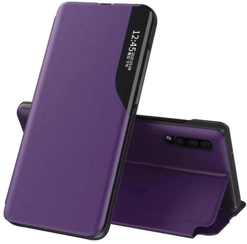 Puzdro na mobil Eco Leather View knižkové puzdro na Huawei P40 Lite, fialové