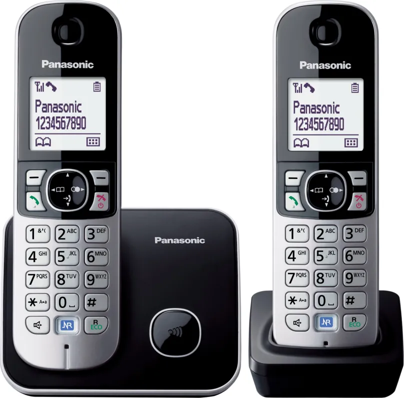 Telefón pre pevnú linku Panasonic KX-TG6812FXB Black