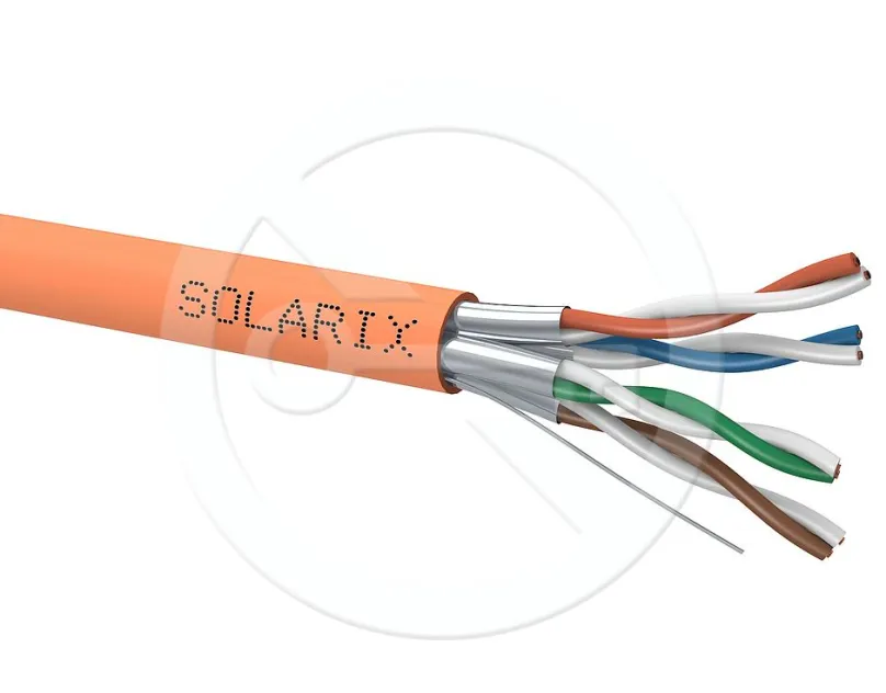 Inštalačný kábel Solarix CAT6A STP LSOH B2ca-s1, d1, a1, metráž, 1m