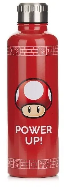 Fľaša na pitie Nintendo - Super Mario Power Up - nerezová fľaša na pitie