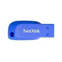 Flash disk SanDisk Cruzer Blade 64 GB elektricky modrá, 64 GB - USB 2.0, konektor USB-A, r
