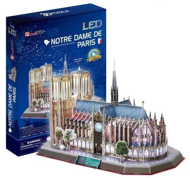 3D puzzle Cubicfun Svietiace 3D puzzle Notre Dame 149 dielikov