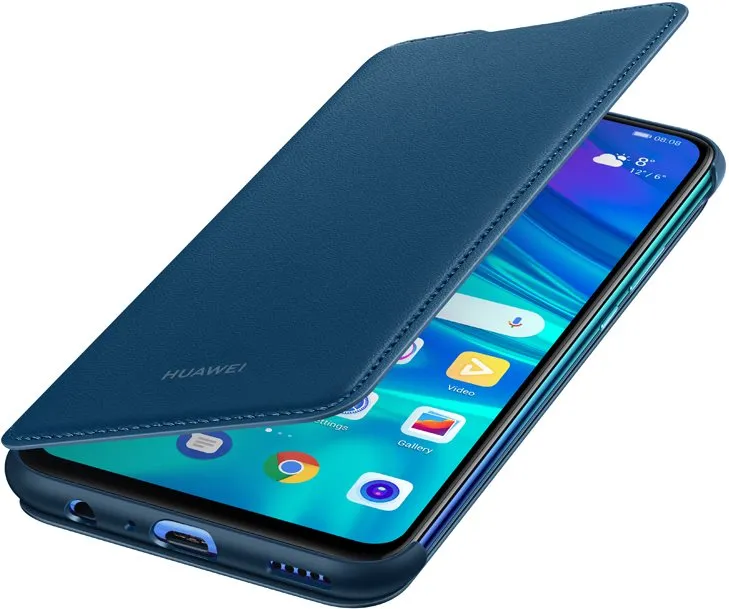 Puzdro na mobil Huawei Original Folio Blue pre P Smart 2019