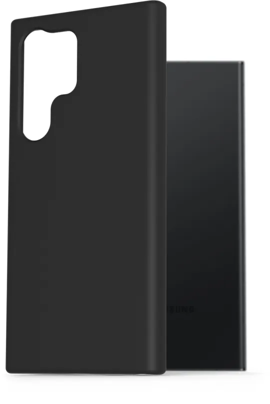 Kryt na mobil AlzaGuard Premium Liquid Silicone Case pre Samsung Galaxy S23 Ultra 5G čierne