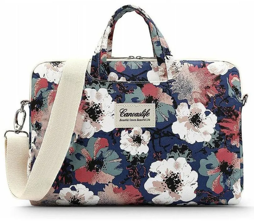 Puzdro na notebook Canvaslife Briefcase taška na notebook 15-16'', blue camellia
