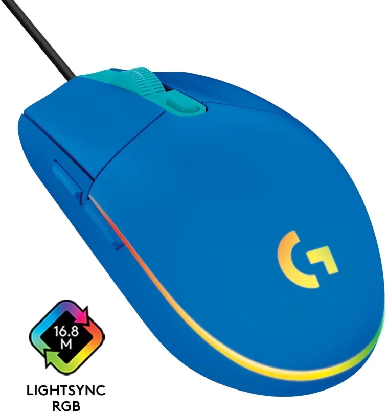 Herná myš Logitech G203 LIGHTSYNC, Blue