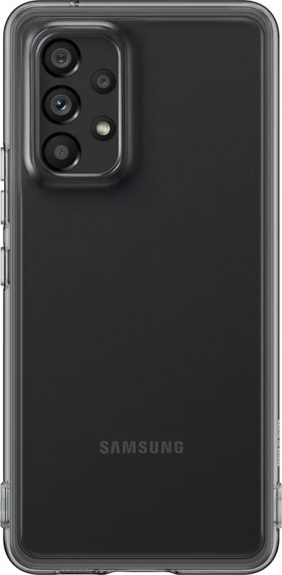 Kryt na mobil Samsung Galaxy A53 5G Polopriehľadný zadný kryt čierny