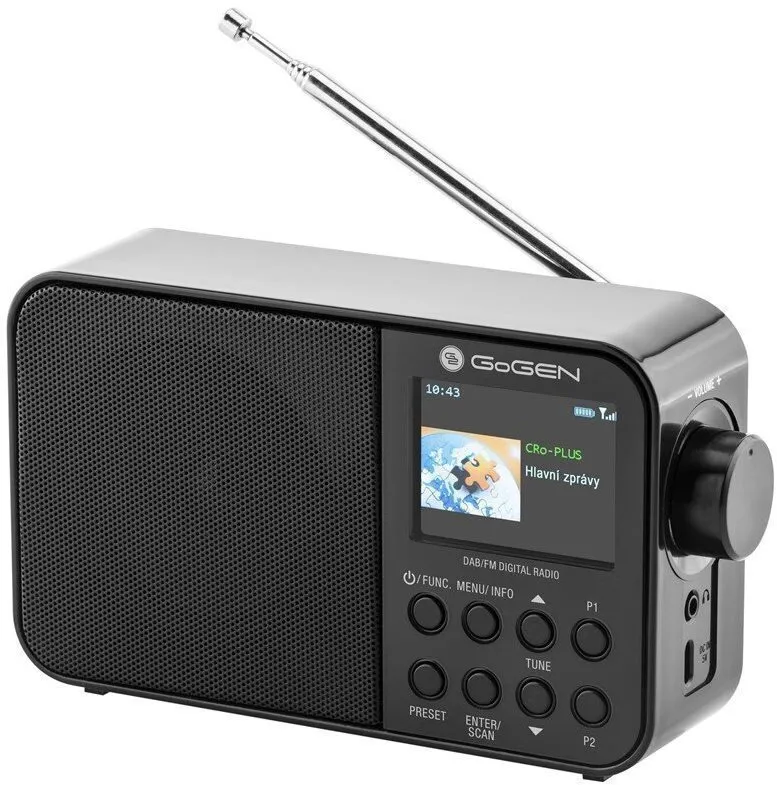 Rádio Gogen DAB 500 BT C čierny