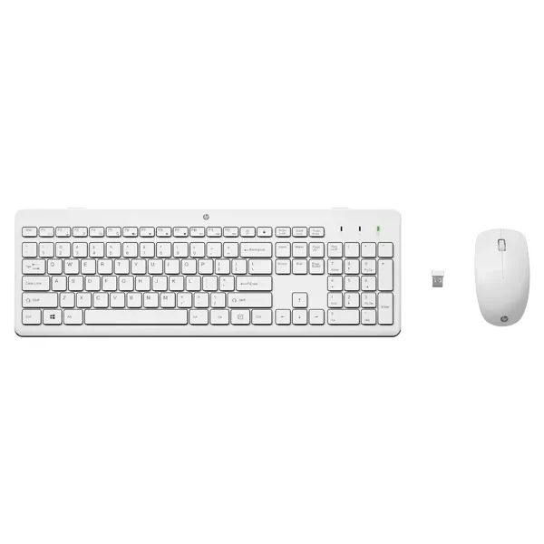HP 230, Sada klávesnice s bezdrôtovou optickou myšou, AAA, CZ/SK, klasická, 2.4 [GHz], bezdrôtová, biela