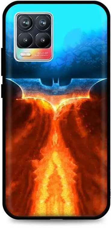 Kryt na mobil TopQ Realme 8 silikón Fiery Batman 61417
