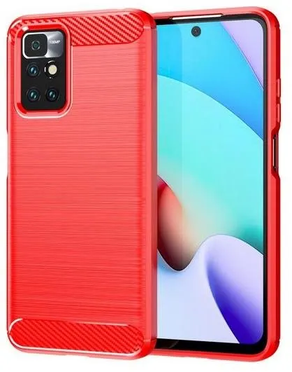 Kryt na mobil TopQ Xiaomi Redmi 10 silikón červený 66744