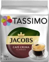 Kávové kapsule TASSIMO kapsule Jacobs Café Crema 16 nápojov