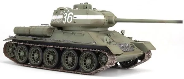 RC tank Torro T34/85 1:16, pre chlapcov, mierka: 1:16, maximálna rýchlosť: 1,8 km/h, zelen