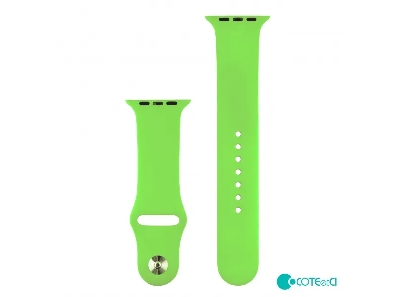 COTECi silikónový športový náramok pre Apple watch 38/40/41mm zelený