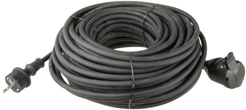 Predlžovací kábel Emos Predlžovací kábel gumový 20m 3x1.5mm, čierny