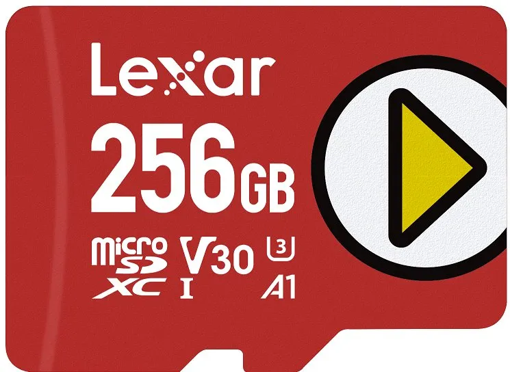 Lexar pamäťová karta 256GB PLAY microSDXC™ UHS-I cards, čítanie 150MB/s C10 A1 V30 U3