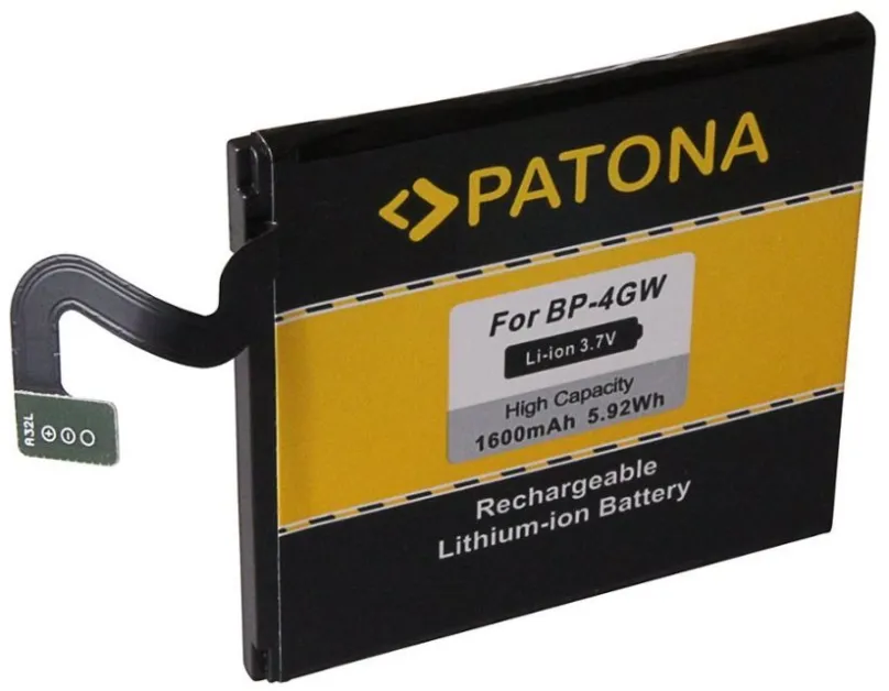 Batérie pre mobilný telefón Paton pre Nokia BP-4GW 1600mAh 3.7V Li-Ion