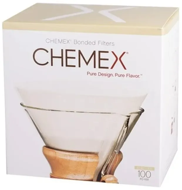 Filter na kávu Chemex papierové filtre pre 6-10 šálok, okrúhle, 100 ks