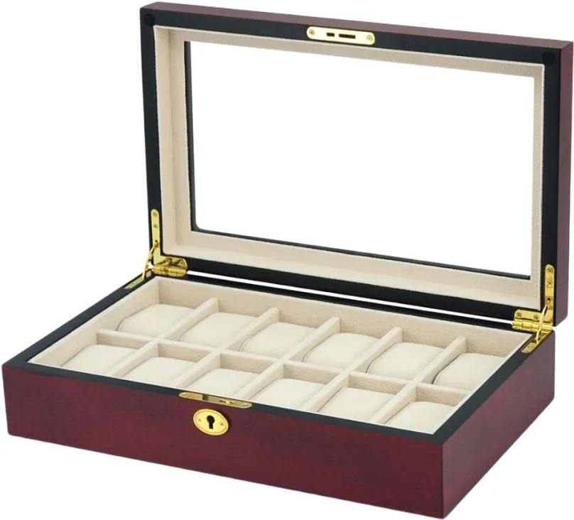 Box na hodinky Gaira Kazeta na hodinky 21087-12-15, 34 x 21 x 8,5 cm, drevený box, na 12 k