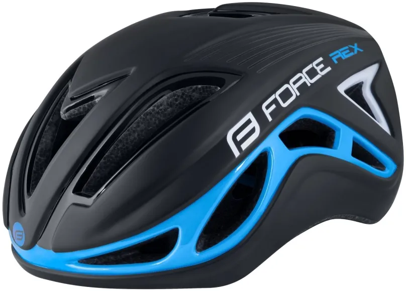 Helma na bicykel Force REX, čierno-modrá, L - XL, 58 cm - 61 cm