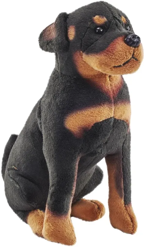 Plyšák Wild Republic Plyš pes so zvukom Rottweiler tmavý 14cm