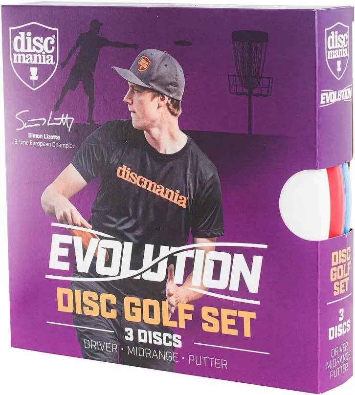 Discgolf sada Discmania EVOLUTION, Sada troch diskov pre nováčikov vysokej kvality. Vhodná