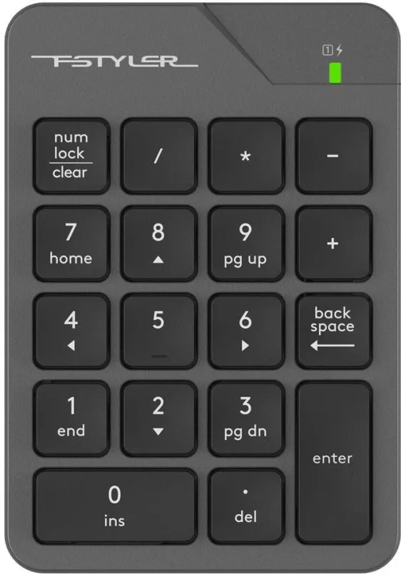 Numerická klávesnica A4tech FSTYLER, šedá