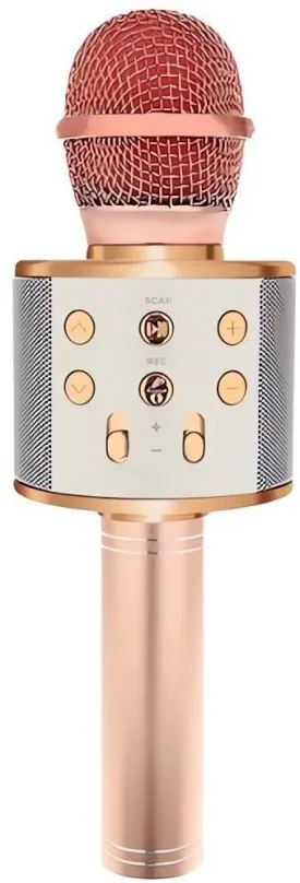Mikrofón Izoxis 22190 Karaoke bluetooth mikrofón svetlo ružové