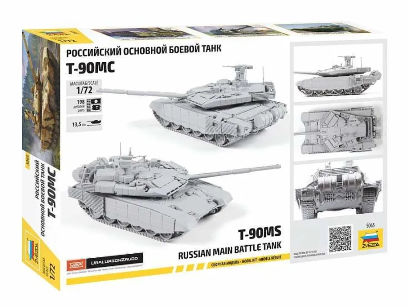 Model tanku Model Kit tank 5065 - T-90MS, , typ modelu: tank, mierka: 1:72, 198 dielikov v