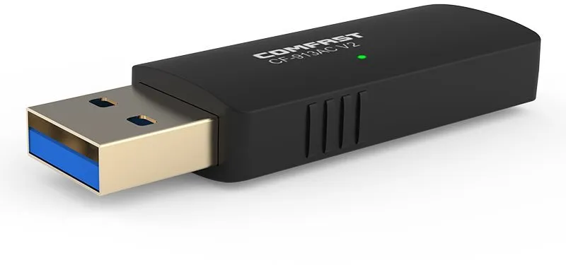 WiFi USB adaptér Comfast 913AC V2, celková max. rýchlosť 1 350 Mbps, je možné používať ako
