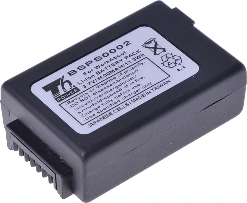 Nabíjacia batéria T6 Power pre čítačku čiarových kódov Psion Teklogix WA3020, Li-Ion, 3600 mAh (13,3 Wh), 3,7 V