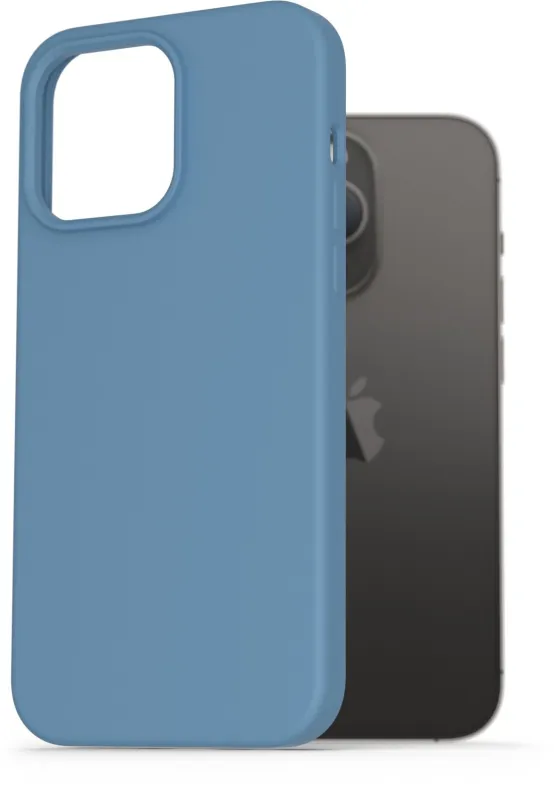 Kryt na mobil AlzaGuard Premium Liquid Silicone Case pre iPhone 14 Pro Max modré