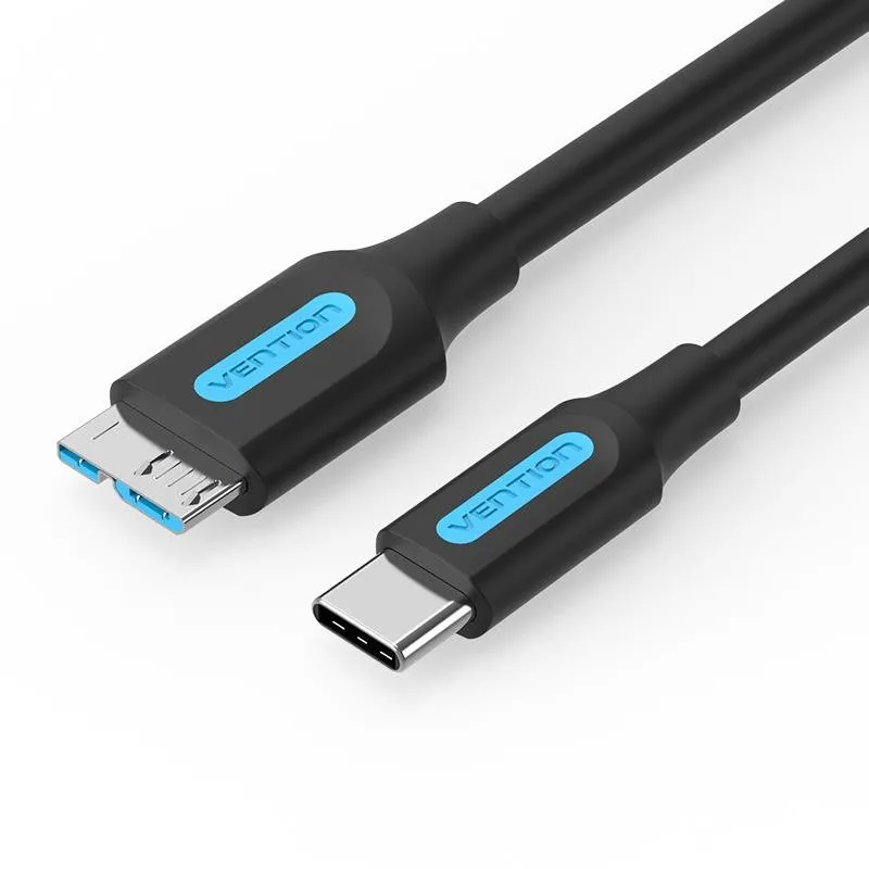 Dátový kábel Vention USB-C do Micro USB-B 3.0 2A Cable 1m Black
