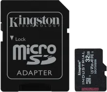 Pamäťová karta Kingston MicroSDHC 32GB Industrial + SD adaptér