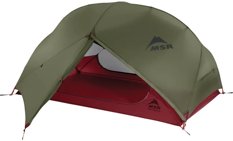 Stan MSR Hubba Hubba NX green, outdoorový a ultraľahký, tvar: iglu s predsienkou as dvomi